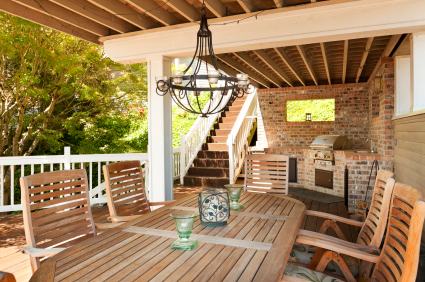 Deck building in Uxbridge, MA by Timber General Construction Inc.
